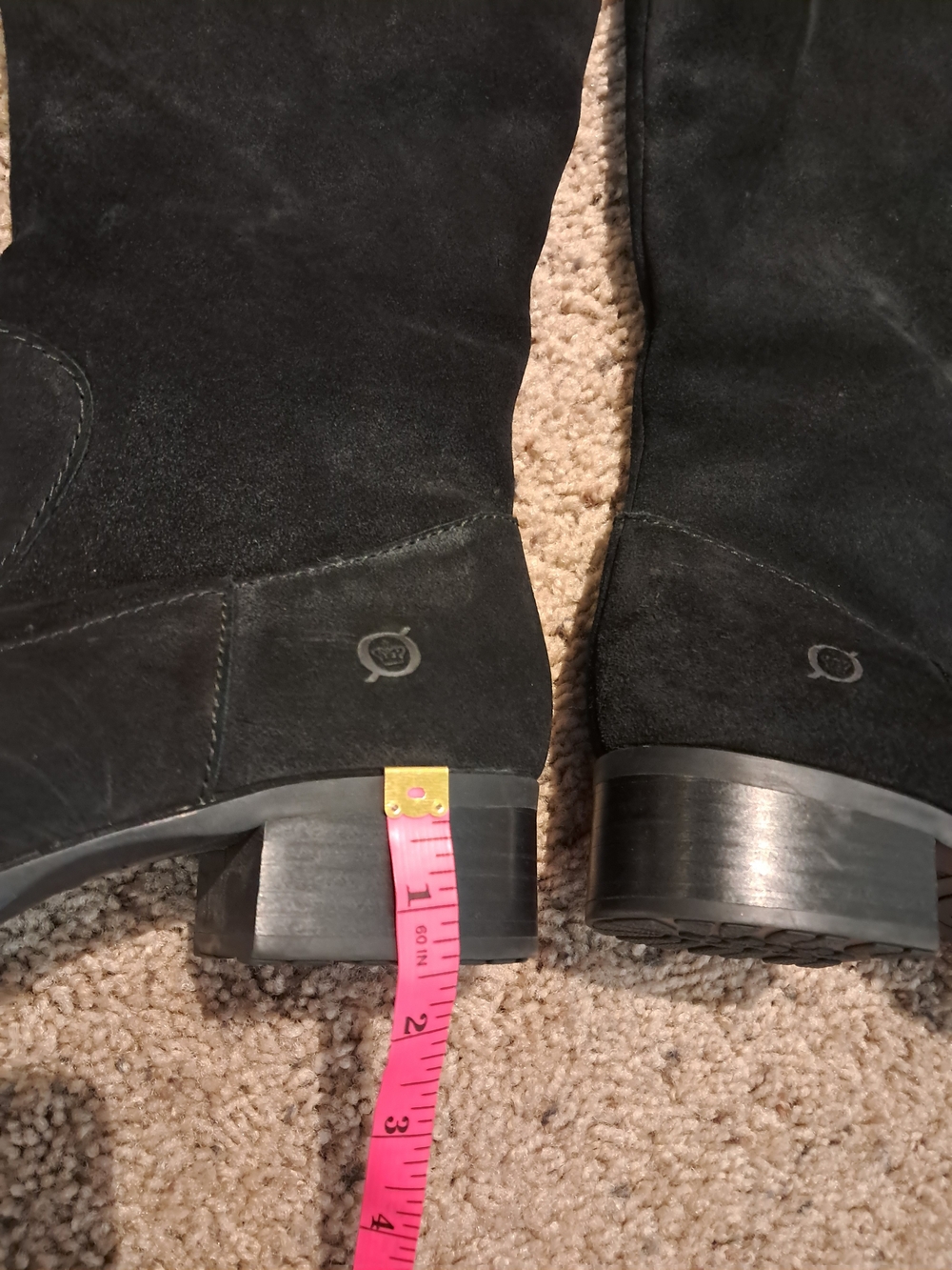 Born Black Over-the-Knee Suede Boots - Picture 8 of 12